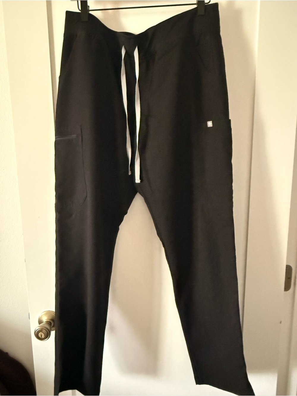 Figs set of 2 black yola scrub bottoms